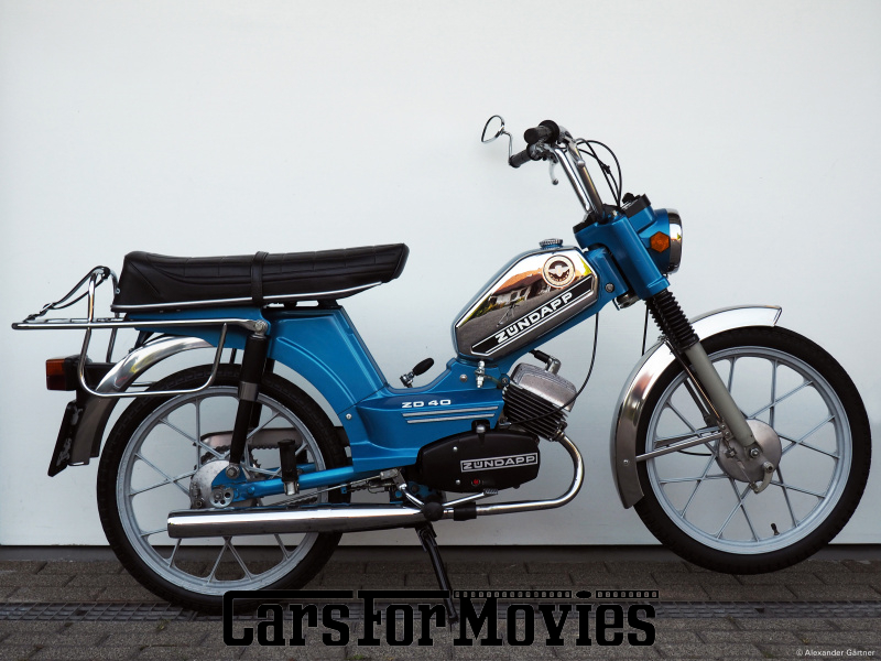 CarsForMovies | Zündapp ZD 40 brillant-blau 1980 Deutschland Blau Blau Zwei- und Dreirad Motorrad Baden-Württemberg 5667 Oldtimer Moped Mokick Mofa